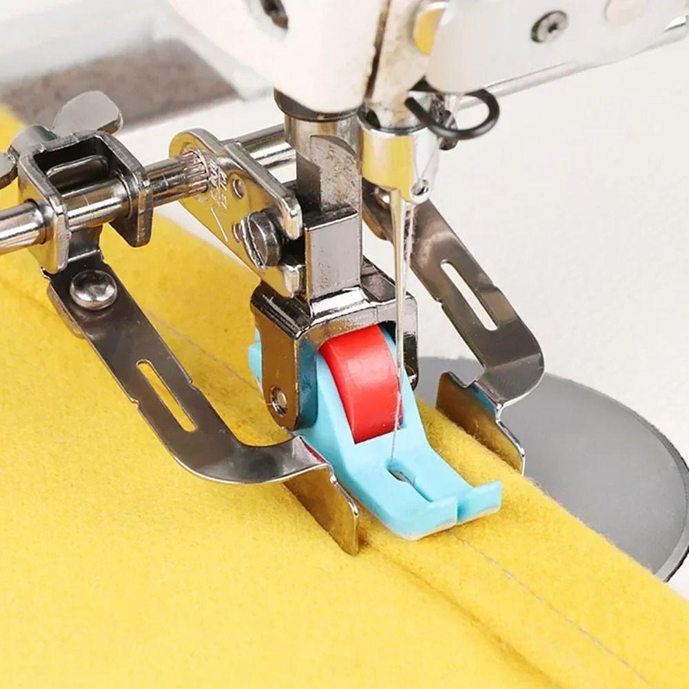 1Pcs Replaceable Narrow Roller Presser Foot Universal Lockstitch Presser Feet Plastic Wheel Sewing Machine Accessories