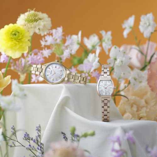 Seiko Watch Lucia Happy Collection Edenworks Collaboration Limited Edition Model SSWA014 Women's Silky Pink