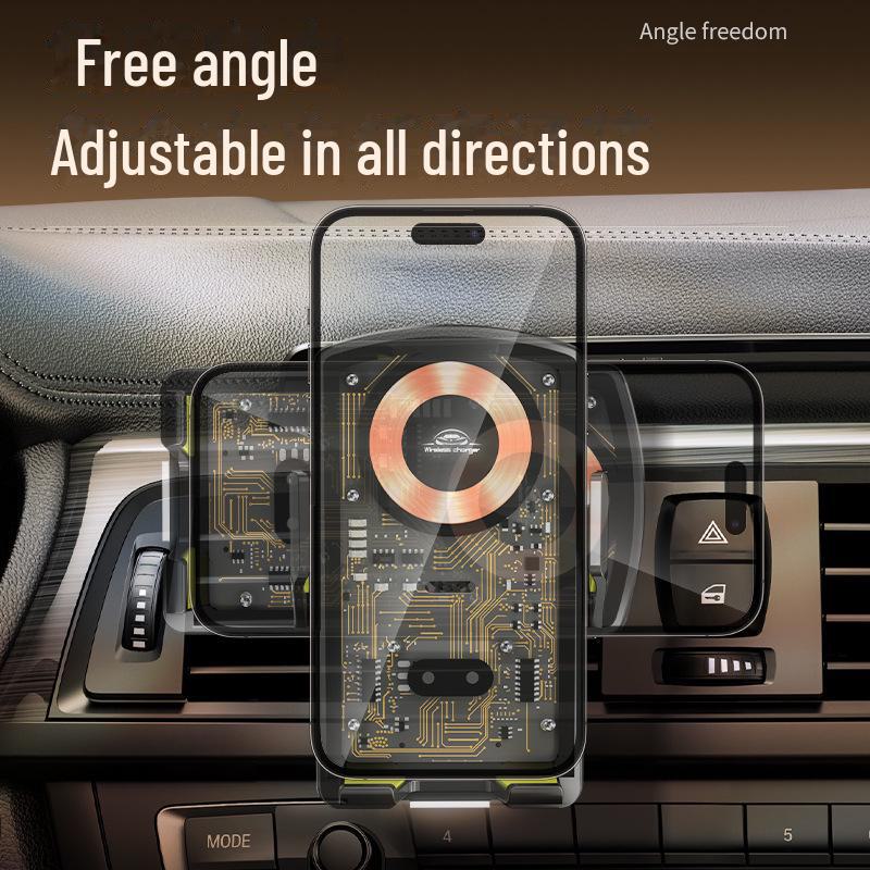 15W Fast Charging Wireless Car Phone Holder with Automatic Induction