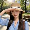 Butterfly Bow Sun Hat For Beach Vacation With Wide Brim And Breathable Material