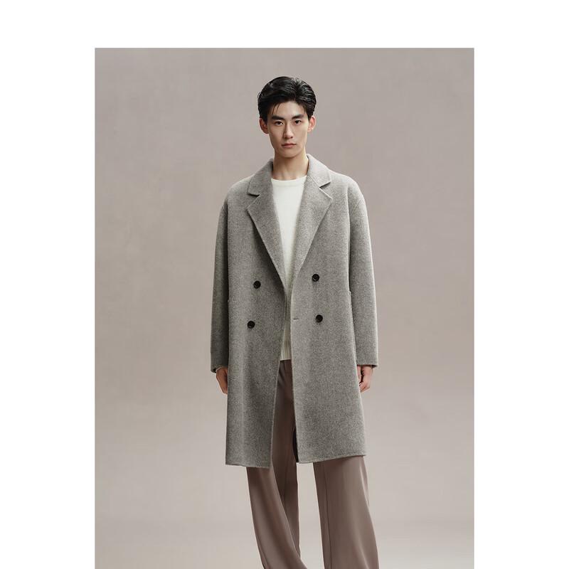 

Мужское двустороннее длинное пальто PEACEBIRD из смесовой шерсти 2XL