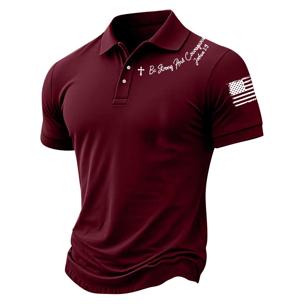 Men's Summer Print Short Sleeve Lapel Shirt Men's Casual Fashion Shirt