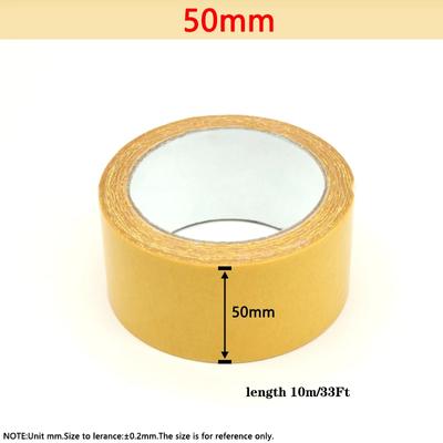 10M Starkt självhäftande dubbelsidig gasväv fiber nättejp nät spårlös genomskinlig superviskositetslim hög vattentät