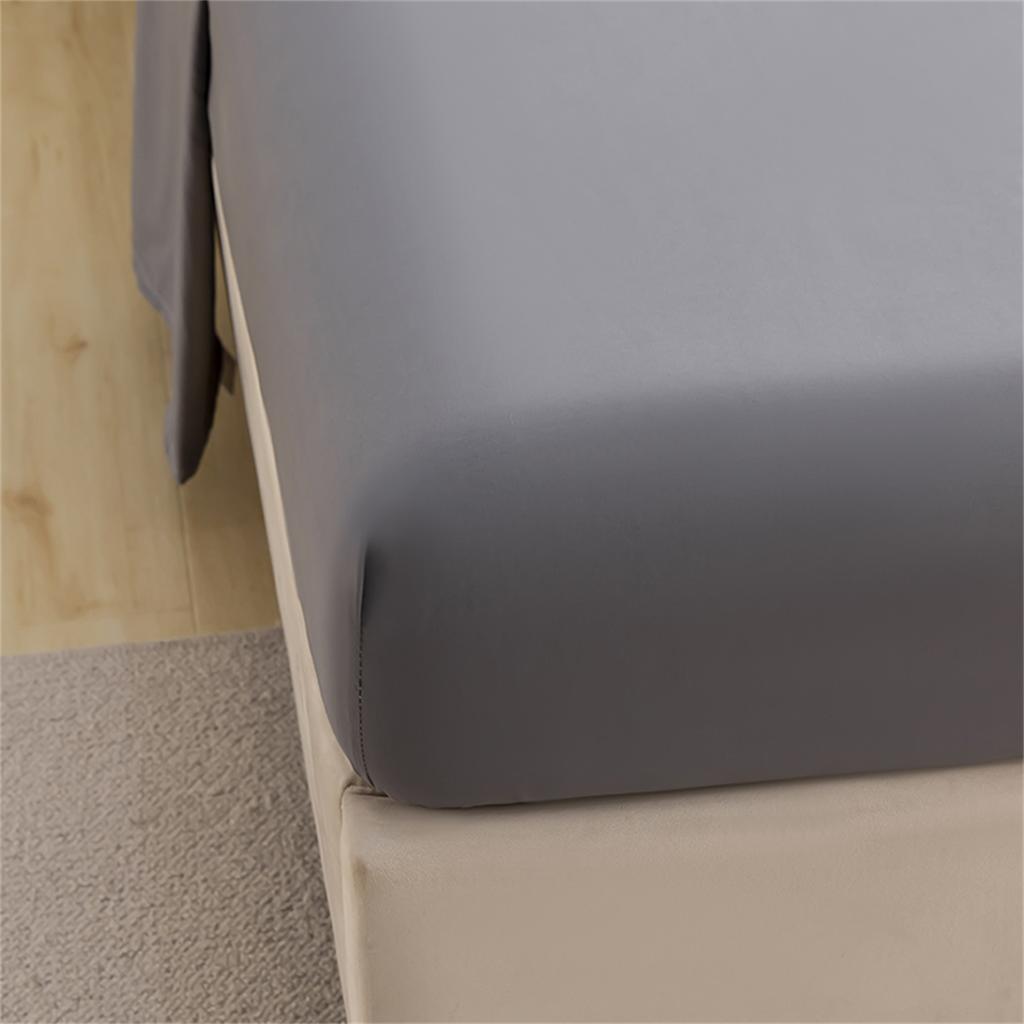 2 People Luxury Double Mattress Protector Soft Comfortable Breathable Solid Color Fitted Bedding Cover No Pillowcases Included
