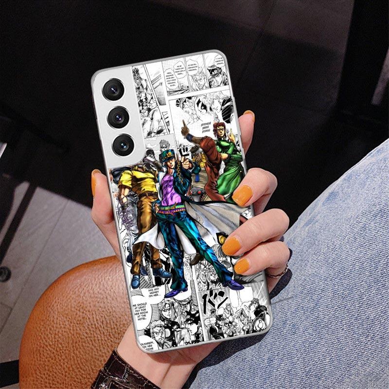 JoJo's Bizarre Adventure Stardust Crusaders Phone Case For Samsung Galaxy S24 S25 Edge S26 Ultra S23 S22 S21 Plus S20 FE + Perso
