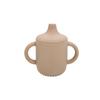 Food-Grade Silicone Straw Cup for Infants & Toddlers - Non-Slip, Leak-Proof, with Lid & Duckbill Spout, High-Temperature & Drop Resistant.
