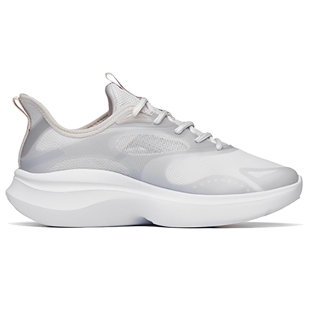 Anta Leaves 2.0 Thick Sole Comfortable Trendy Lightweight Low Top Casual Shoes Women sneaker Gradient-Silver-Gray 922225520-4
