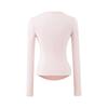 Korean Design Twist Neck Cutout Slim Fit Long Sleeve T-shirt for Women - 2026 Spring Collection