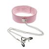 Plush Collar Nipple Clamp Chain Sex Toys Sex Tools for Women Wear Adult Love Aid Toys for Training