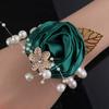 Artificial Rose Wrist Corsage Ribbon Wedding Flower Bracelet Bridesmaid  Wrist Flowers  Girls