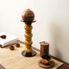 Glass Candlestick Geometric Pebbles Candle Holder Candelabros Decorativos Wedding Centerpieces Decoration