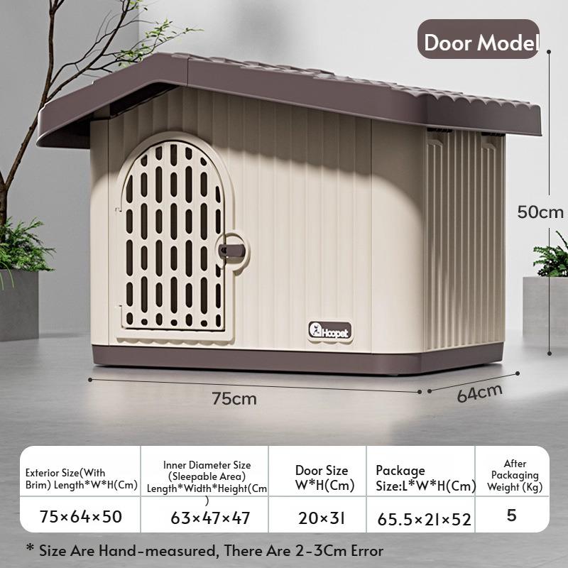 Outdoor Cat House for Stray Cats, All Season Waterproof Enclosed Pet Shelter, Warm Winter Cold Proof Cat Bed for Outdoor Use