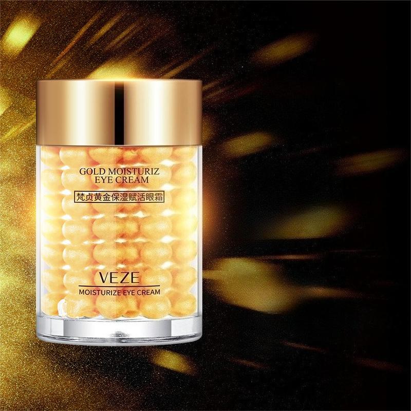 

24K Gold Eye Cream Зволожуючий проти набряклості проти зморшок видаляє темні кола проти старіння жіночий догляд за очима золотий