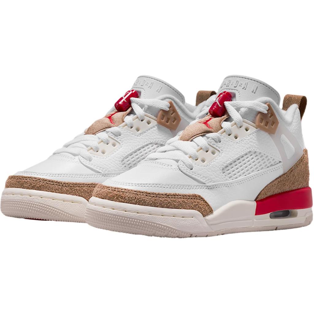 (GS) Air Jordan Spizike Low 'White Desert Camo Fire Red' Kids' FQ3950-105