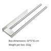Self-Adhesive Towel Holder Stainless Steel Towel Rack Double Towel Rack Bathroom Perforated Towel Hanging Pole Bathroom Accessor