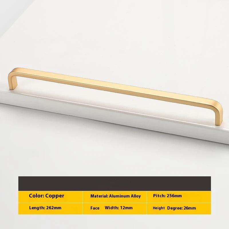Modern Minimalist Pulls Cupboard Dressers Black Gold Silver Cabinet Door Handles Closet Drawer Knobs Kitchen Furniture Hardw