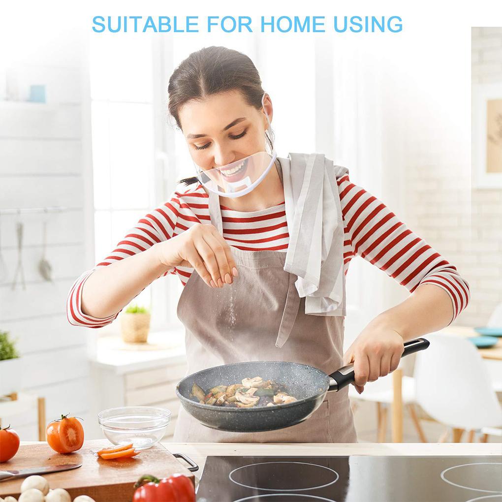 10 Stück Koch Anti-Beschlag Abdeckung Wiederverwendbar Transparent Hygiene Sicherheit Gesichtsschild Kunststoff Spritzschutz Küchenmaske Kellner Verwendung