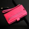 Multi-Function Leather Phone Case for iPhone 14, 13 Pro, Samsung S23U with Nine-Carat Zipper