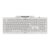 CHERRY KC 1000 SC Keyboard with USB Smart Card Reader - Light Gray