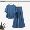 ZANZEA Damen Halbarm Bluse und Hose Sommer Zweiteiler Anzugsets