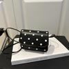 Sweet Mini Square Bag PU Single-Shoulder Bag New Polka Dot Crossbody Bag  Dressy Occasions