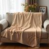 Pumpkin Coffee Fall Cartoon Anime Print Flannel Blanket Soft Warm Throw for Kids Bedroom Sofa Christmas Office Car
