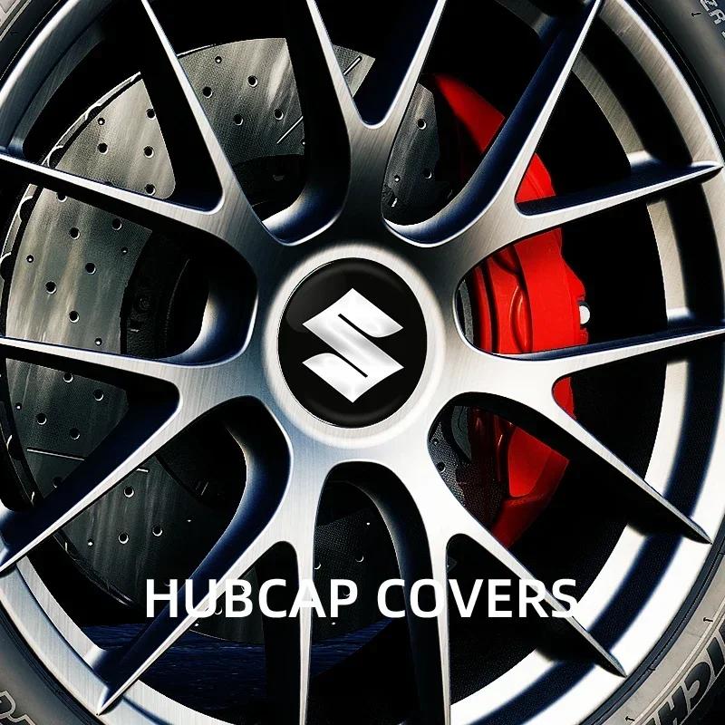 56MM Wheel Hub Cap Sticker Car Caps Rim Stickers Badge Cover Decoration For Suzuki JIMNY Grand Vitara Sx4 Swift Alto
