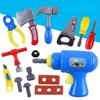 Kinder-Reparatur-Werkzeug-Set, DIY, Rollenspiel-Spielzeug für Jungen, Wartungswerkzeug-Set, sichere Kunststoff-Simulation, Schraubendreher, Hammer, Geschenke