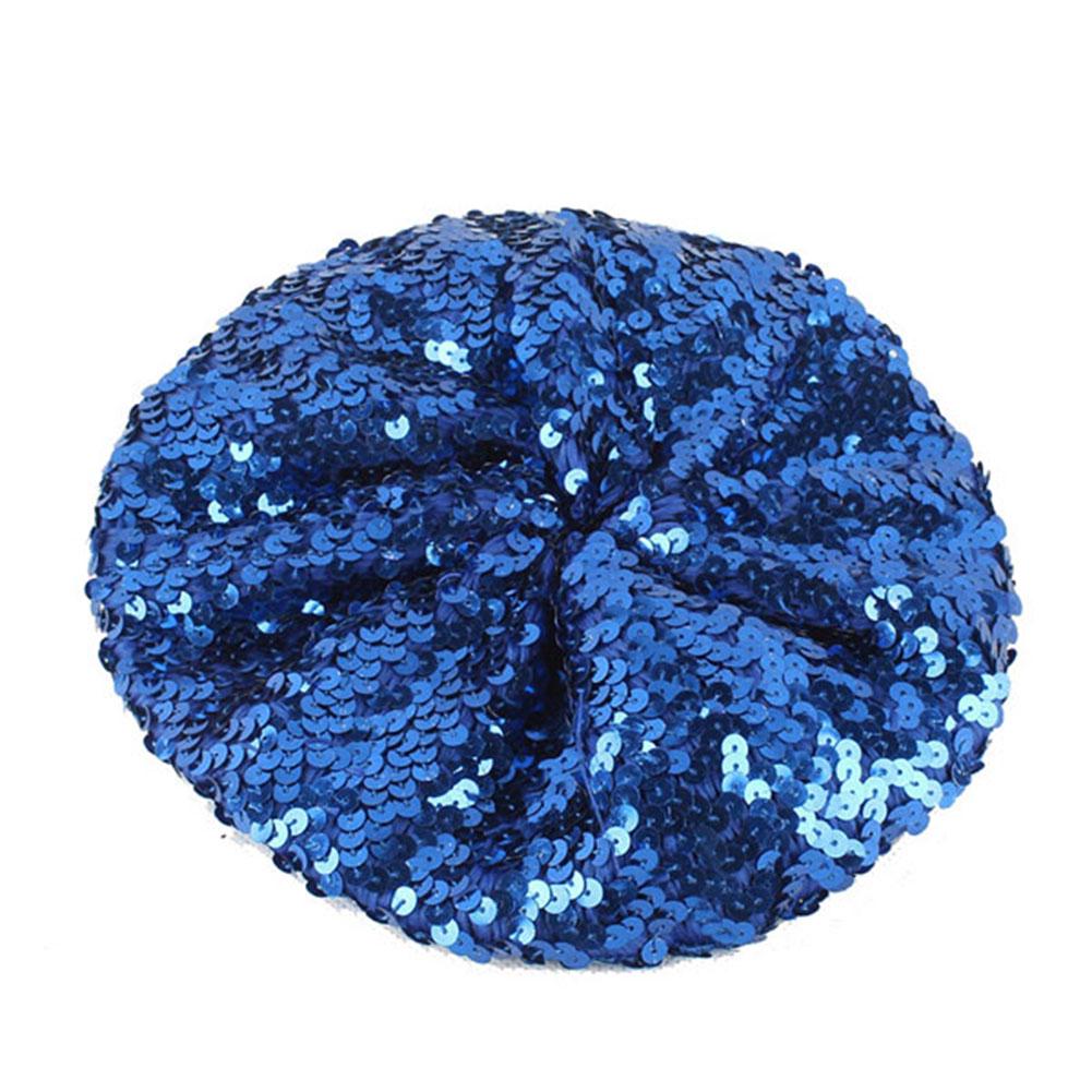 Women Fashion Shimmer Sequin Cap Chic Unique Beret Stage Performance Cap