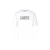 Letter Pattern Printed Round Neck Short Sleeve T-Shirt Women Tops White LW00116KJ0119-P100