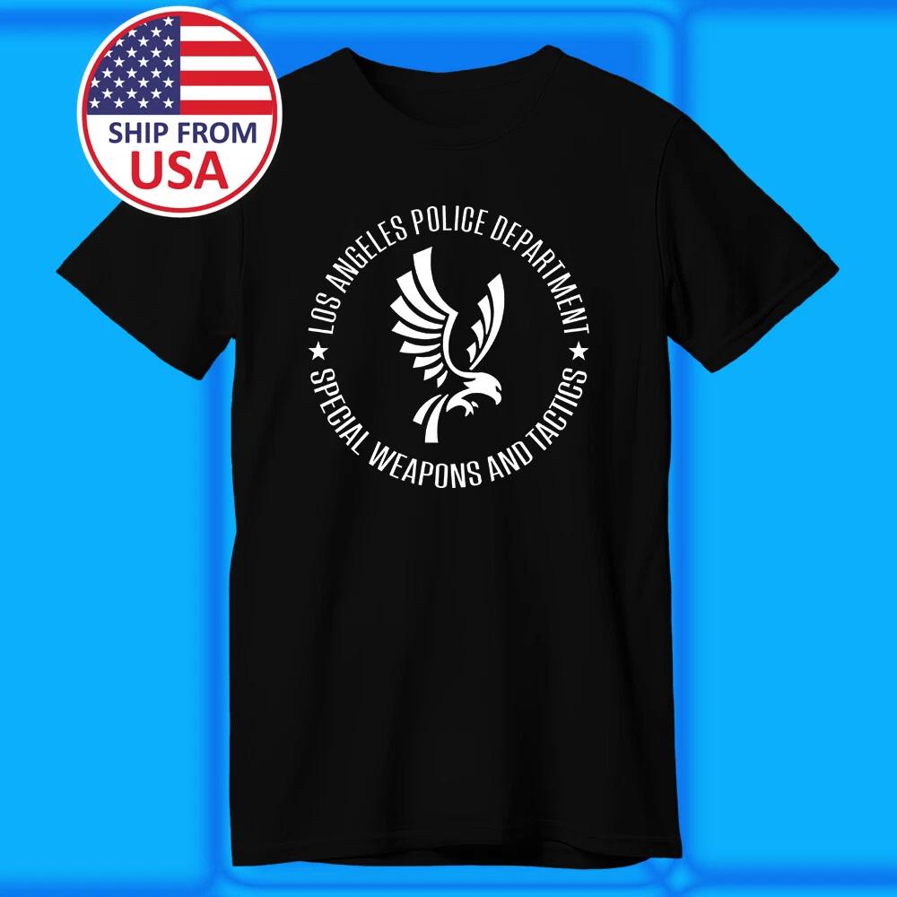 

Полицейский департамент LAPD SWAT Мужской Черный Размер S-5XL 3XL
