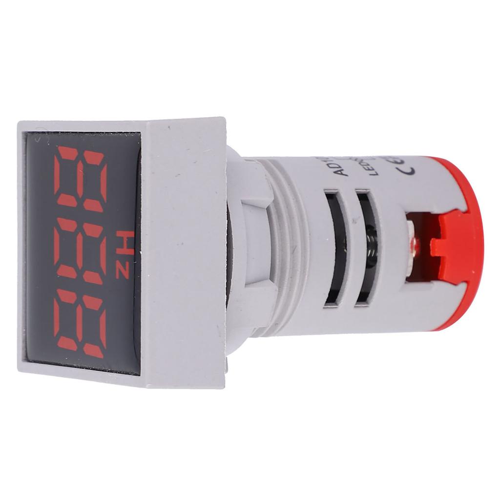 Firkantet digitalt display LED indikasjonslys AC100~380V 20~75Hz frekvensmåling(rød)