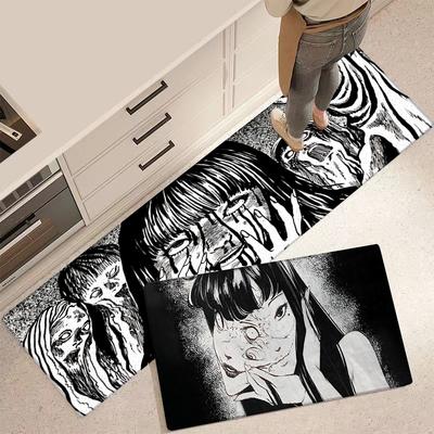Įėjimo Priekinės Durys Kilimėlis Anime Junji Ito Tomies Neslystantis Virtuvės Kilimas Svetainės Kilimėliai Balkono Vonios Kambario Kojų Kilimėlis Grindų Kilimėliai