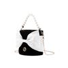 Armani Cosmetic Bag/toiletry Bag [Customized Bag] Night White Butterfly Ding Duo Bow Decoration Retro Lady Exquisite Elegant Night White Butterfly