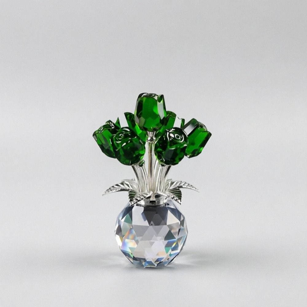 Simulated Flowers Crystal Rose Bouquet Eternal Bloom Colorful Rose Bouquet  Valentine's Day