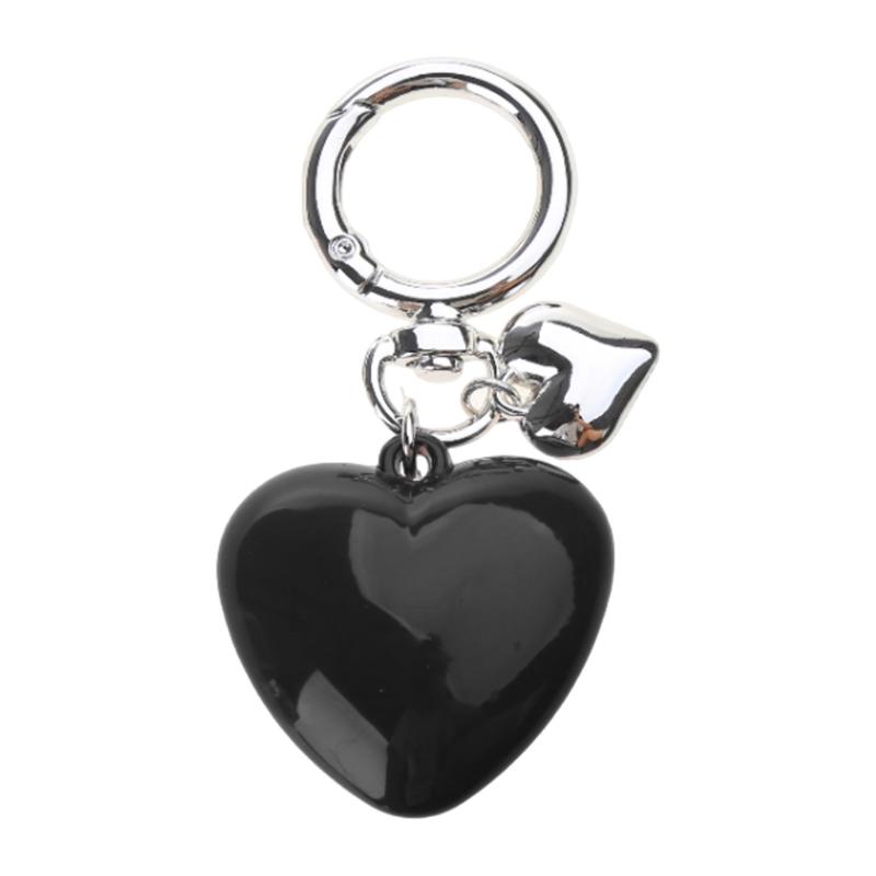 Stylish Keychain with Large Heart Pendant Dainty Heart Keyring Stylish Key Chain Delicate Decoration for Key and Bag