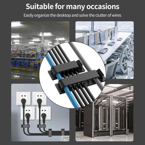 Kabelaufwickler Starke Haftung Anti-Verwicklung Selbstklebend Schreibtisch Autoleitung Drahtaufwickler für Zuhause