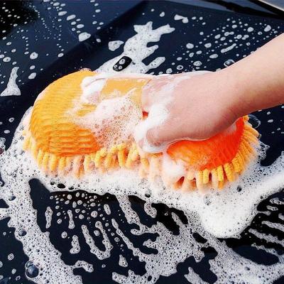 Car Cleaning Brush Cleaner Tools Microfiber Super Clean Car Windows Cleaning Sponge Chenille Coral FleeceCloth Towel Car Wash Gloves Auto Washer