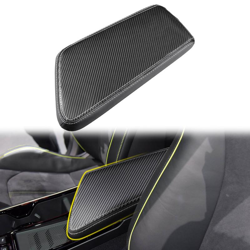 For Kia EV6 Car Accessories Leather Center Console Armrest Leather Case Cover Protect 1PC Only Fit LHD!
