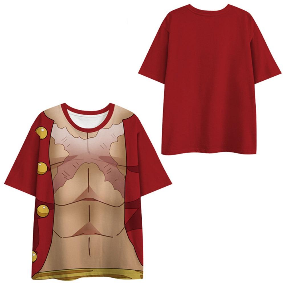 10 Colors Funny ONE PIECE Anime T Shirts Cool Men's Tshirt O Neck Casual Unisex Streetwear Fashion Tee