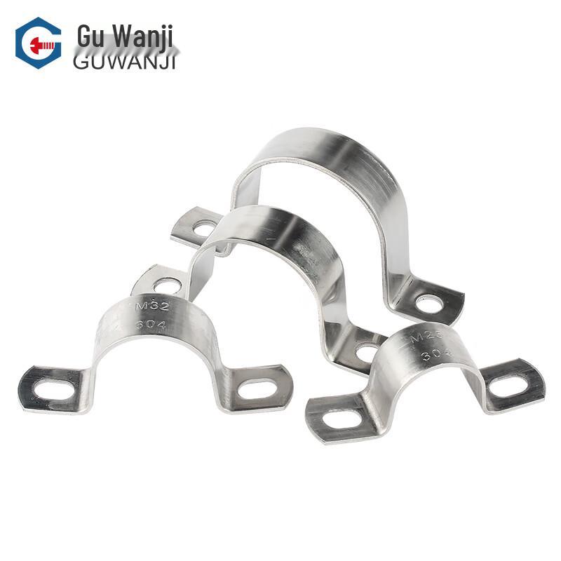 Guwanji 304 Stainless Steel U-Clamp Pipe Bracket M27