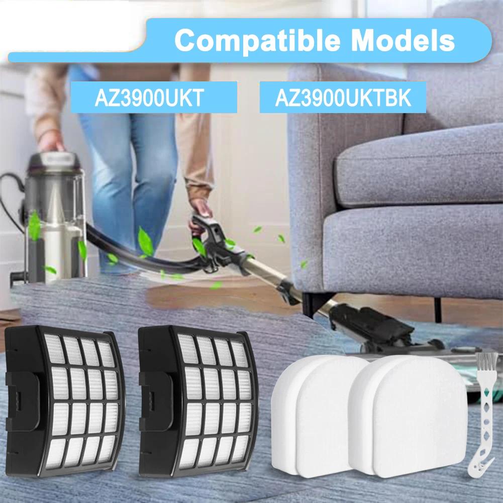For Shark Vacuum Filter Replacement Kit for Models AZ3900UKT AZ3900UKTBK Includes Foam Plastic Filters and Brush