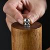 Antike Farbe Holz Pfeffermühle Manuell Salz Gewürzmühle mit Verstellbarem Keramikkern Pfeffermühle Küchenhelfer Zubehör