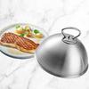 Steak Cover Steam Cooking Lid Grill Dome Dustproof Accessory Stainless Steel Burger for