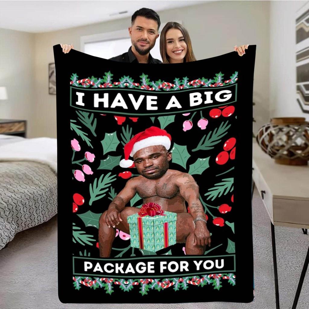 Premium Christmas Barry Wood Meme Blanket Super Soft Flannel Winter Warm Sofa Throw