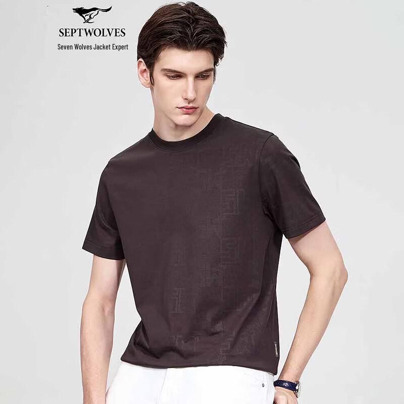 SEPTWOLVES Men s Cool-Touch Printed Round Neck T-Shirt XXL