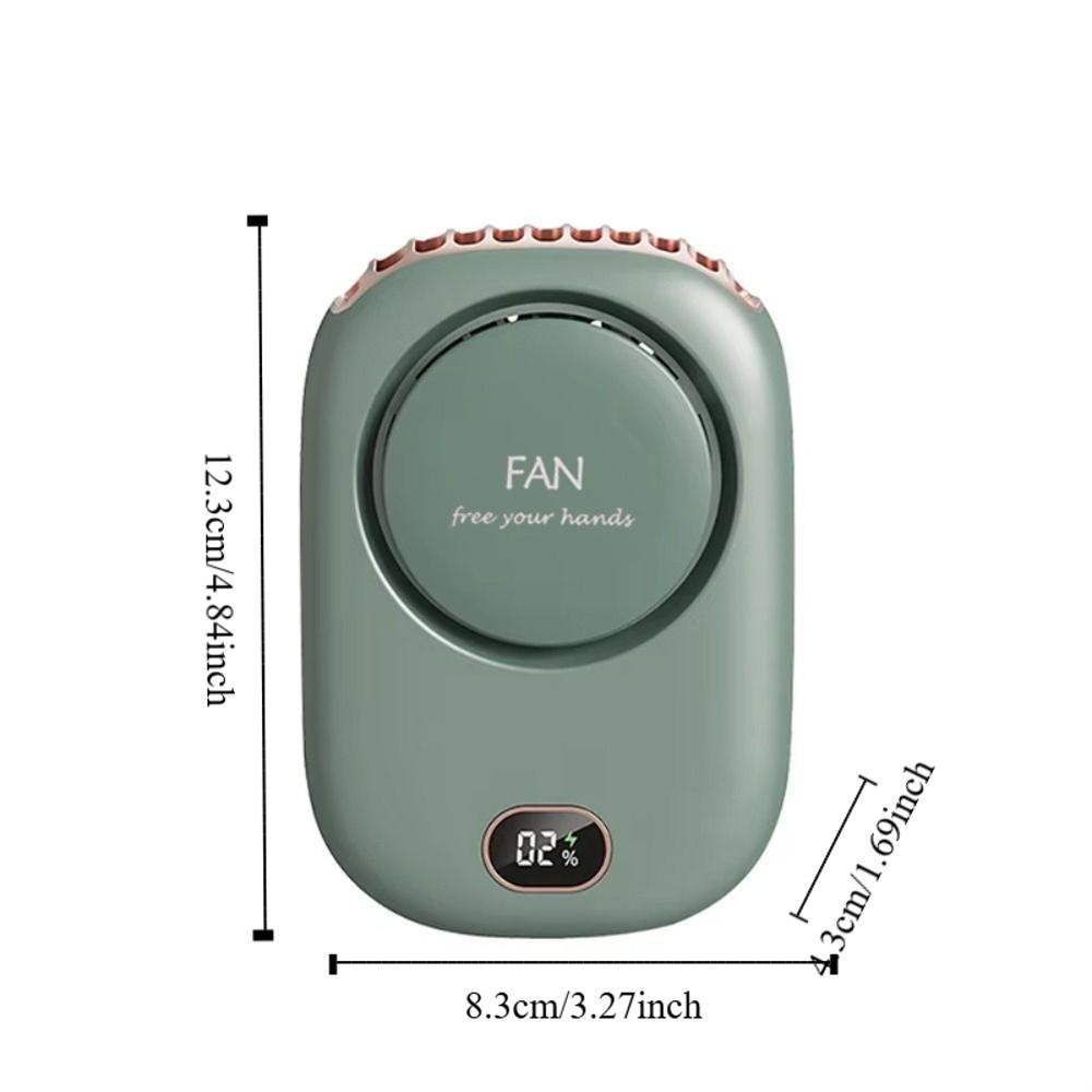 Adjustable Lanyard Neckband Fan 2000 mAh Battery USB Rechargeable Fan  Personal Cooling