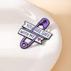 Cartoon Oil Drip Alloy Brooch Exquisite Pin Slogan Modeling Badge Trendy Cool Personality Accessories Medal