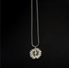 Street hipster hiphop sunflower necklace men's and women's sweater chain long accessories Korean version of personalized hip hop pendant women
