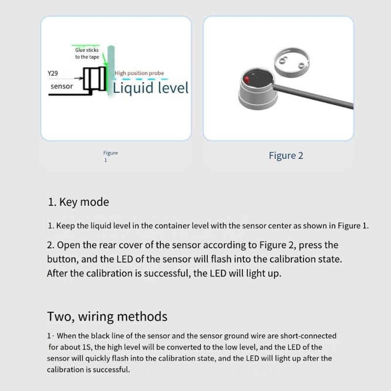 Non-Contact Water/Liquid Level Sensor  for Industrial Production, Aquarium, Agriculture, Gardening,DC12V 24V AC110-220V